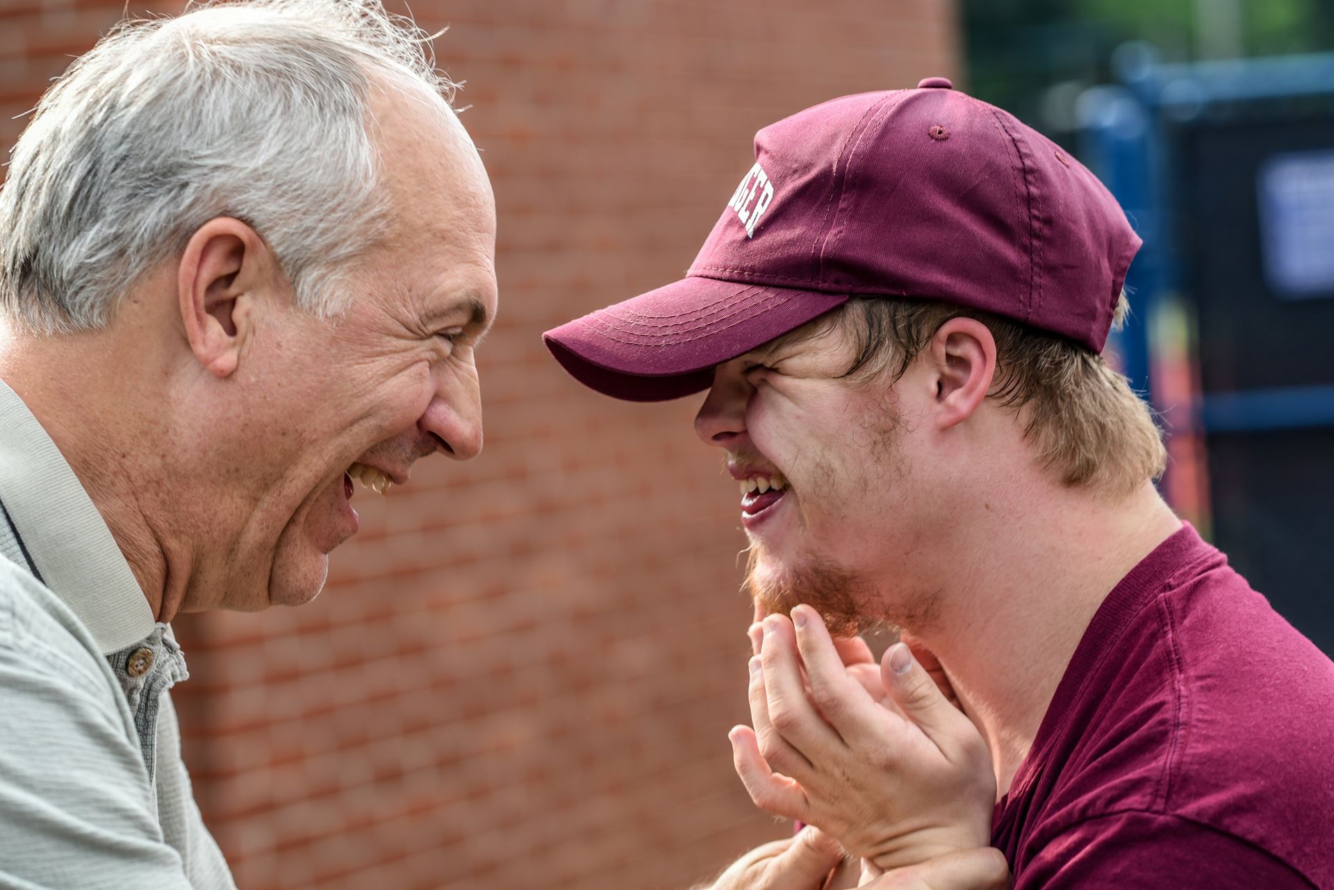 photo of man and son